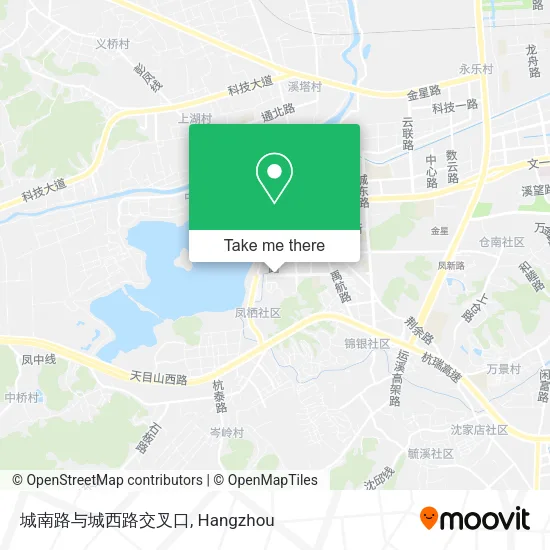 城南路与城西路交叉口 map