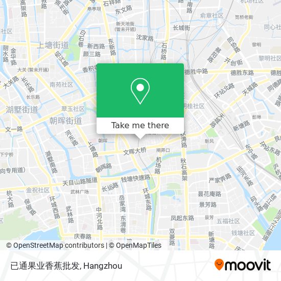已通果业香蕉批发 map