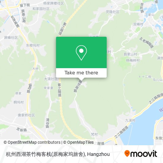 杭州西湖茶竹梅客栈(原梅家坞旅舍) map
