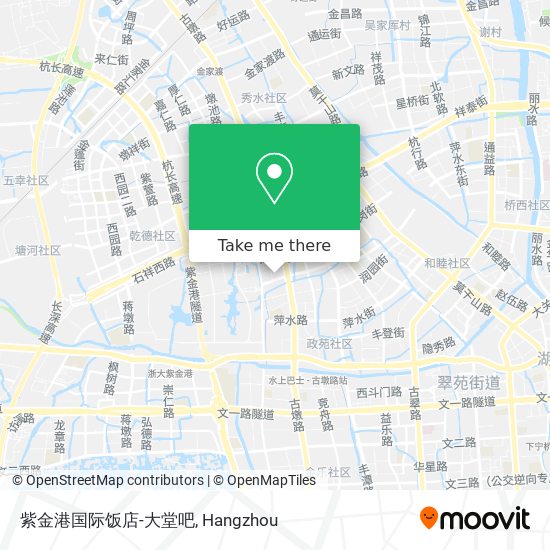 紫金港国际饭店-大堂吧 map