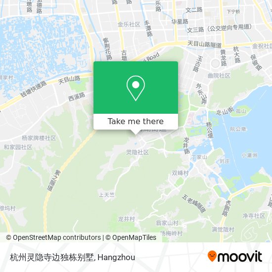杭州灵隐寺边独栋别墅 map