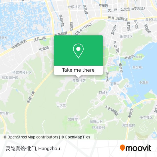 灵隐宾馆-北门 map