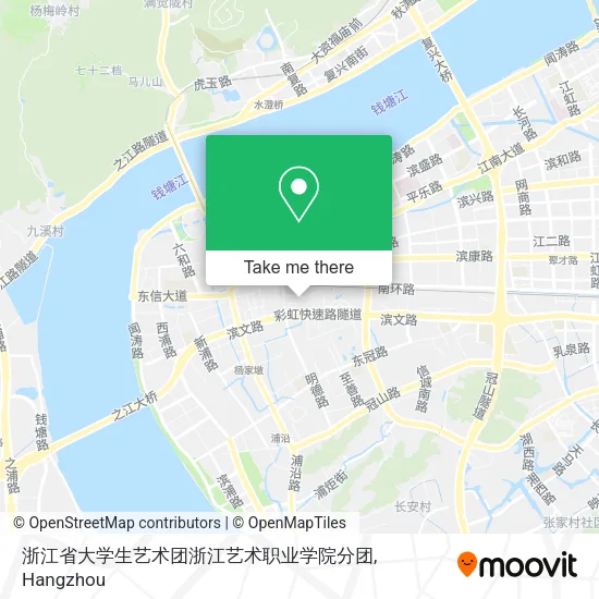 浙江省大学生艺术团浙江艺术职业学院分团 map