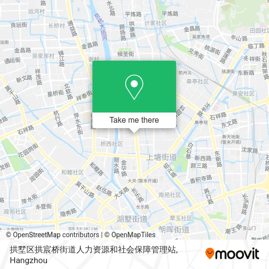 拱墅区拱宸桥街道人力资源和社会保障管理站 map