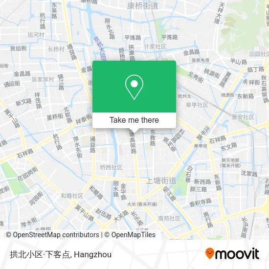 拱北小区·下客点 map