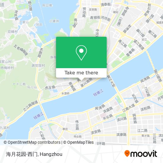 海月花园-西门 map