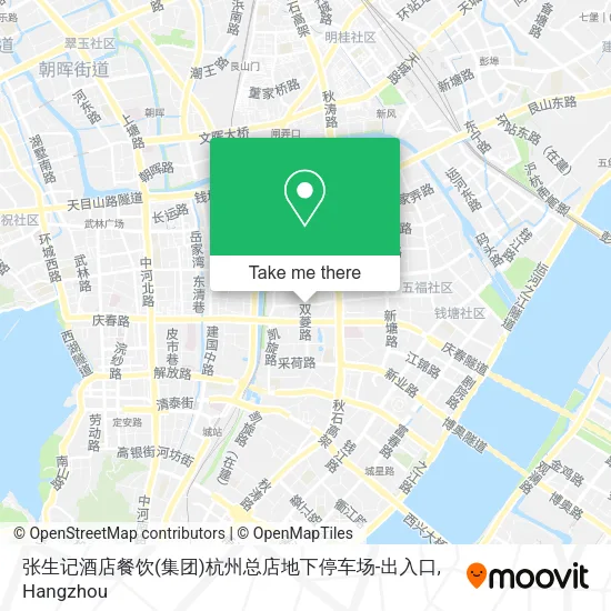 张生记酒店餐饮(集团)杭州总店地下停车场-出入口 map