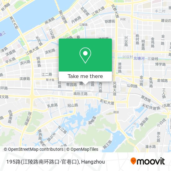 195路(江陵路南环路口-官巷口) map