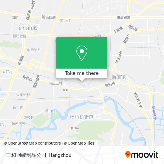 三和羽绒制品公司 map
