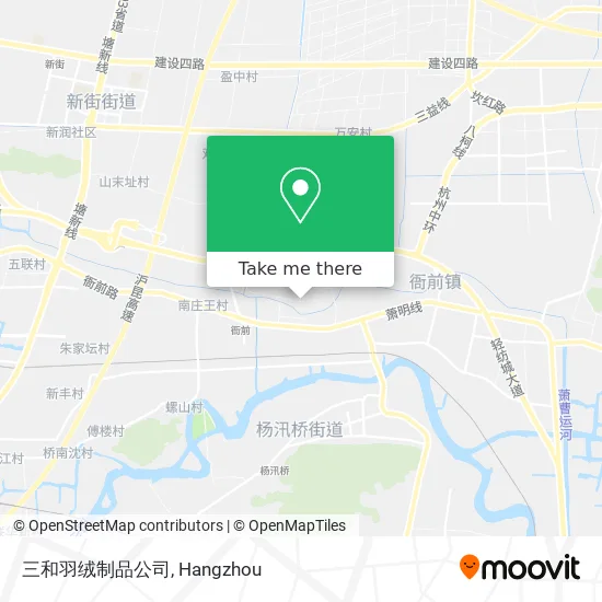 三和羽绒制品公司 map