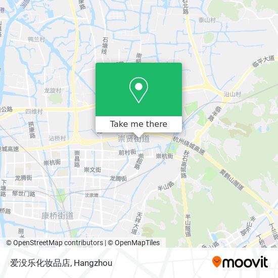 爱没乐化妆品店 map