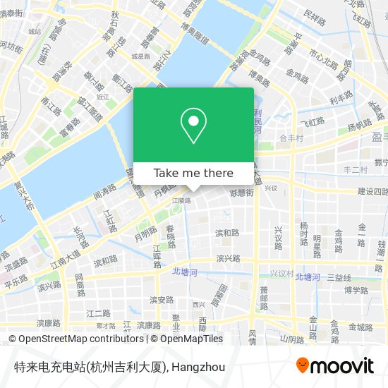 特来电充电站(杭州吉利大厦) map