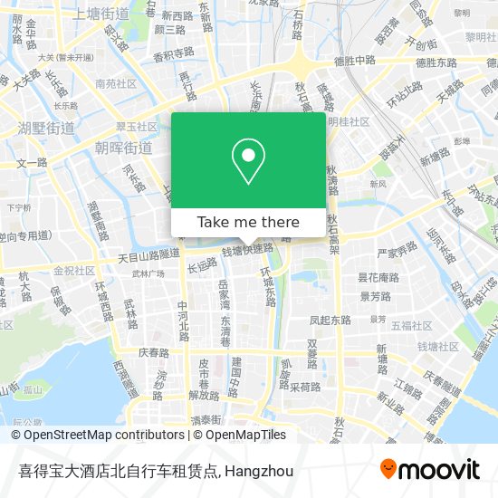 喜得宝大酒店北自行车租赁点 map