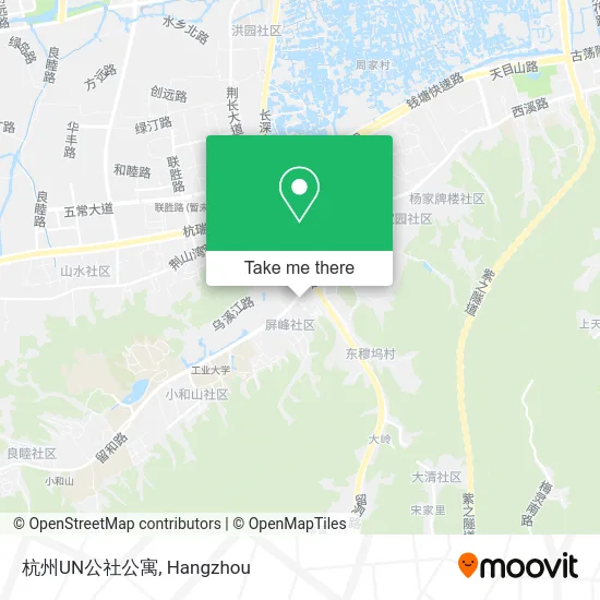 杭州UN公社公寓 map
