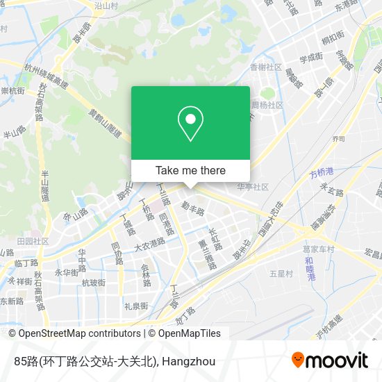 85路(环丁路公交站-大关北) map