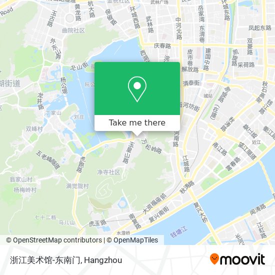 浙江美术馆-东南门 map