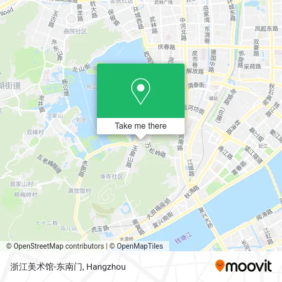 浙江美术馆-东南门 map