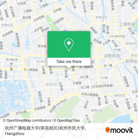 杭州广播电视大学(翠苑校区)杭州市民大学 map