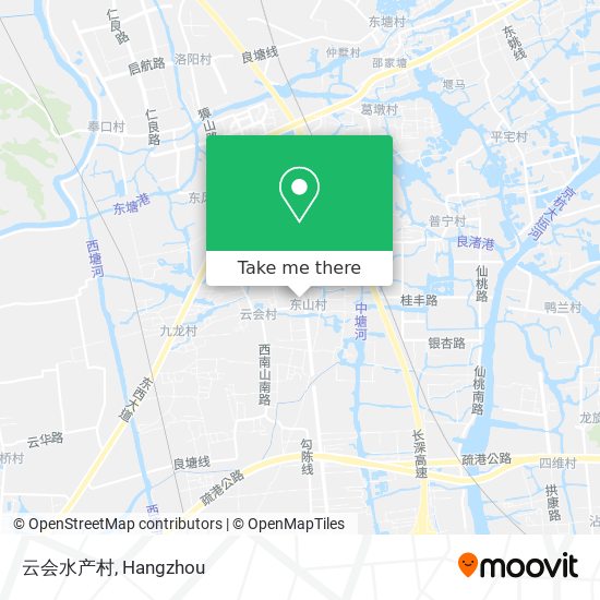 云会水产村 map