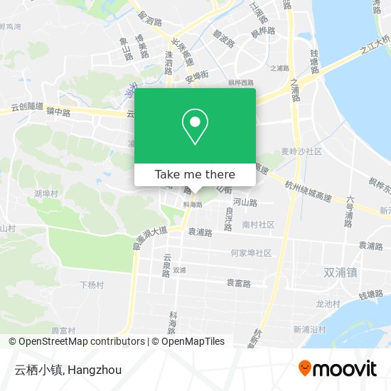 云栖小镇 map