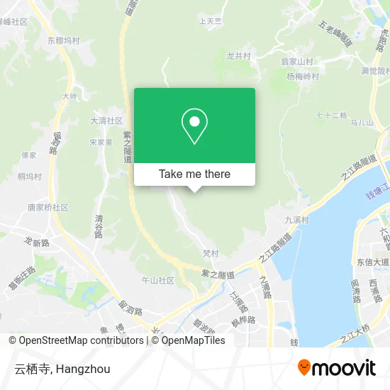 云栖寺 map