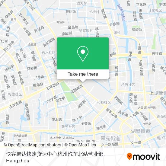 快客易达快速货运中心杭州汽车北站营业部 map