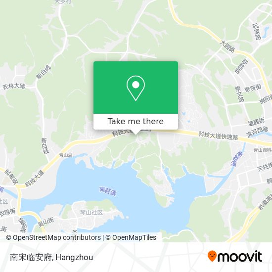 南宋临安府 map