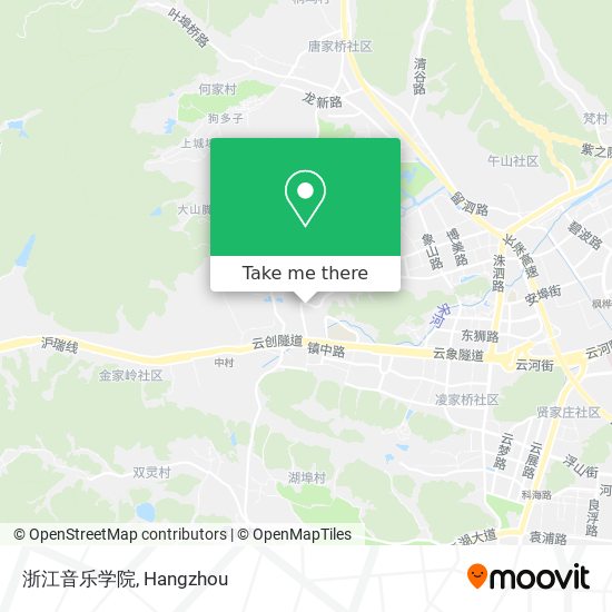 浙江音乐学院 map