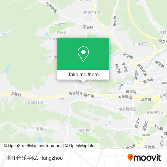 浙江音乐学院 map