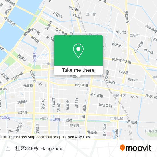 金二社区348栋 map