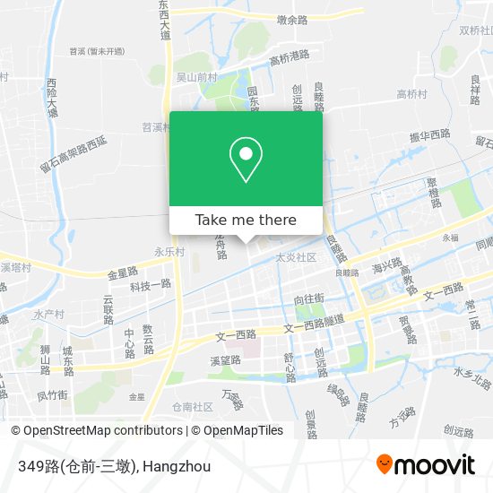 349路(仓前-三墩) map