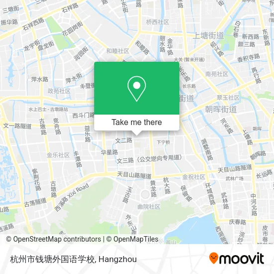 杭州市钱塘外国语学校 map