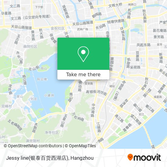 Jessy line(银泰百货西湖店) map
