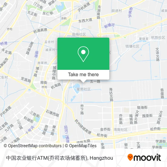 中国农业银行ATM(乔司农场储蓄所) map