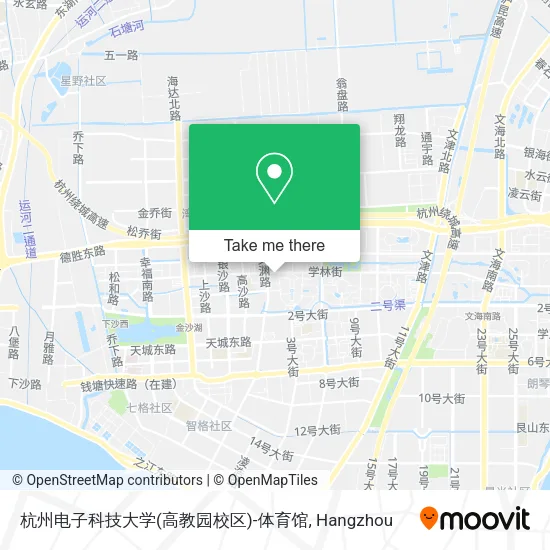 杭州电子科技大学(高教园校区)-体育馆 map