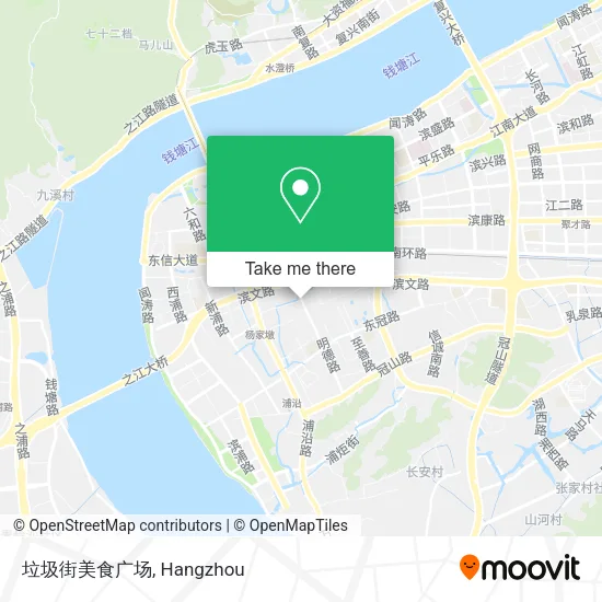 垃圾街美食广场 map