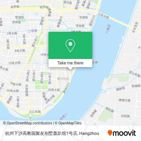 杭州下沙高教园聚友别墅轰趴馆1号店 map