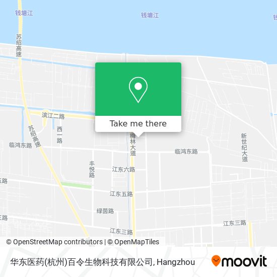 华东医药(杭州)百令生物科技有限公司 map