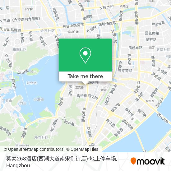 莫泰268酒店(西湖大道南宋御街店)-地上停车场 map