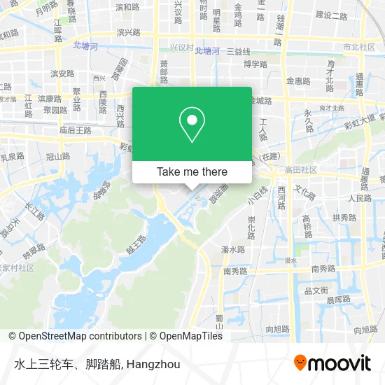 水上三轮车、脚踏船 map