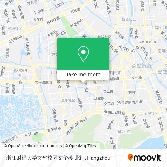 浙江财经大学文华校区文华楼-北门 map