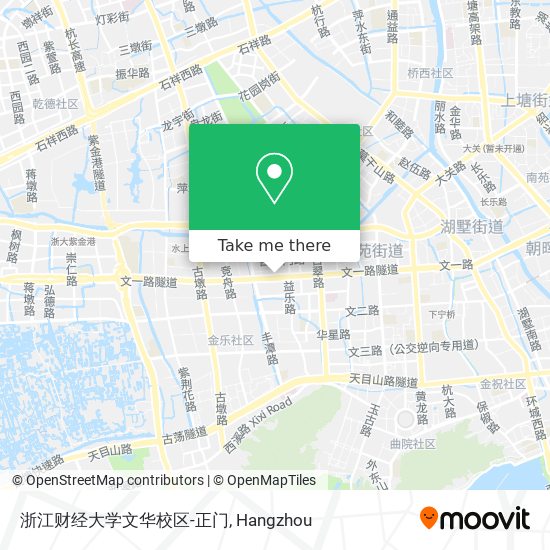 浙江财经大学文华校区-正门 map