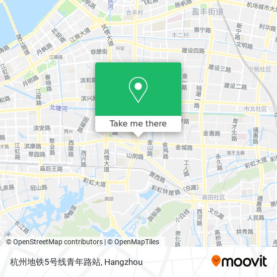 杭州地铁5号线青年路站 map