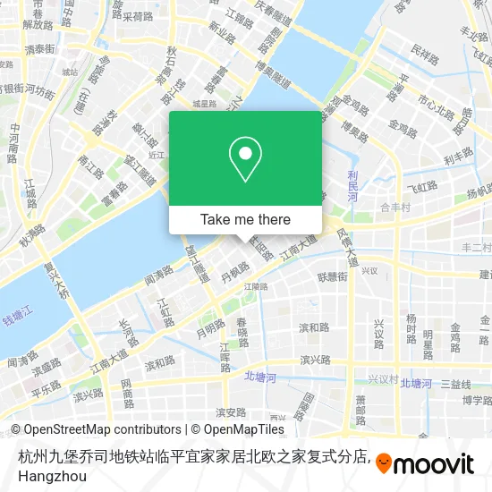 杭州九堡乔司地铁站临平宜家家居北欧之家复式分店 map