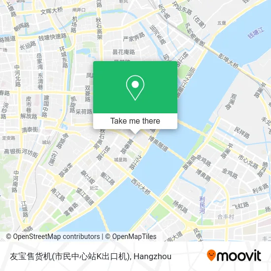 友宝售货机(市民中心站K出口机) map