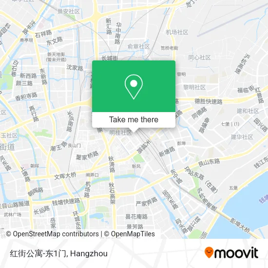 红街公寓-东1门 map