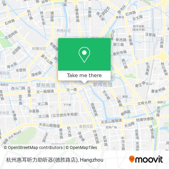 杭州惠耳听力助听器(德胜路店) map