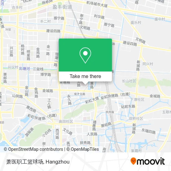 萧医职工篮球场 map