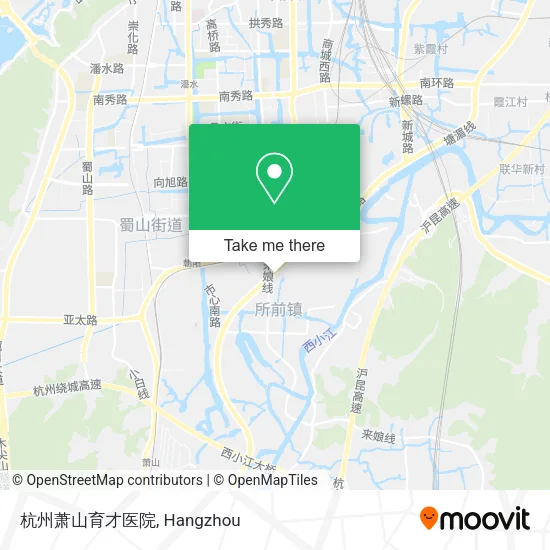 杭州萧山育才医院 map