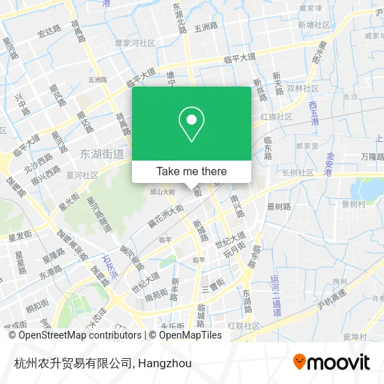杭州农升贸易有限公司 map